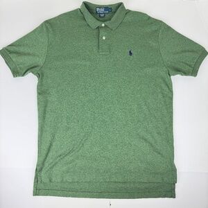 Men's Polo By Ralph Lauren Short Sleeves Polo Shirt Size Large Green